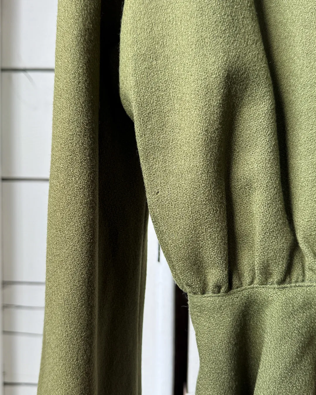 40s Green Wool Jacket | S