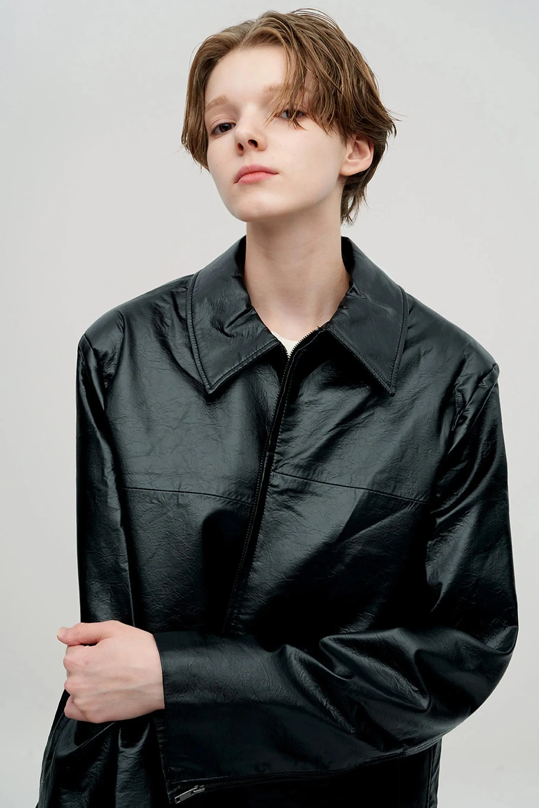 Ava Faux Leather Jacket