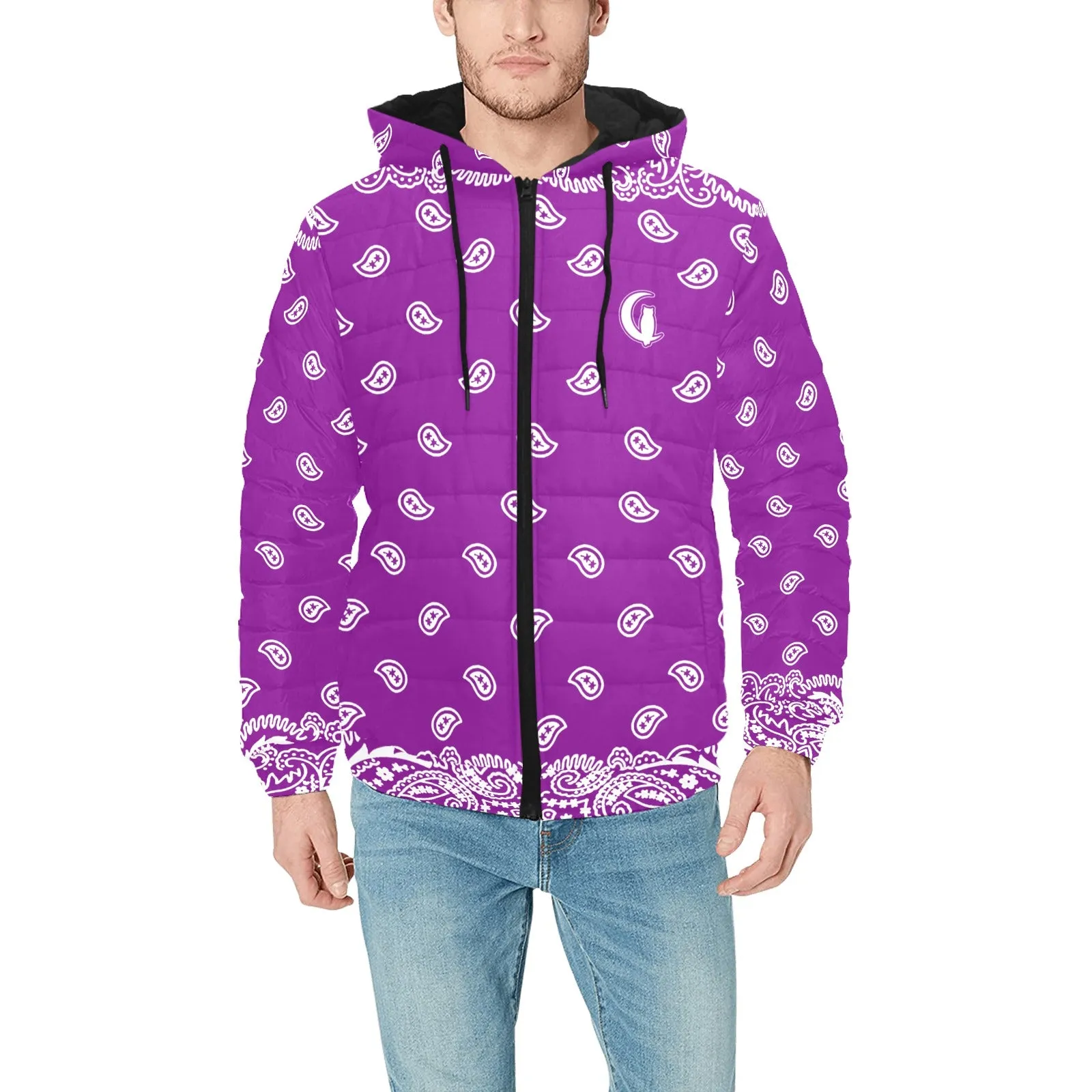 BANDANA FULLY Men's Padded Hooded Jacket