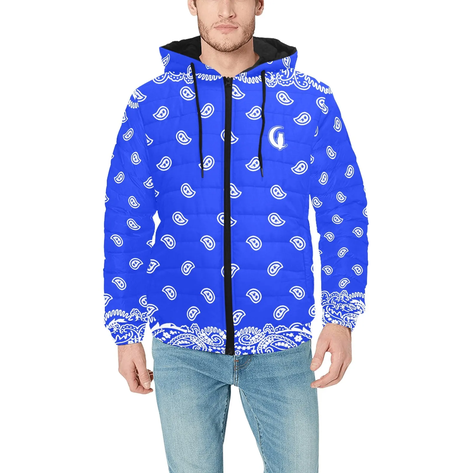 BANDANA FULLY Men's Padded Hooded Jacket