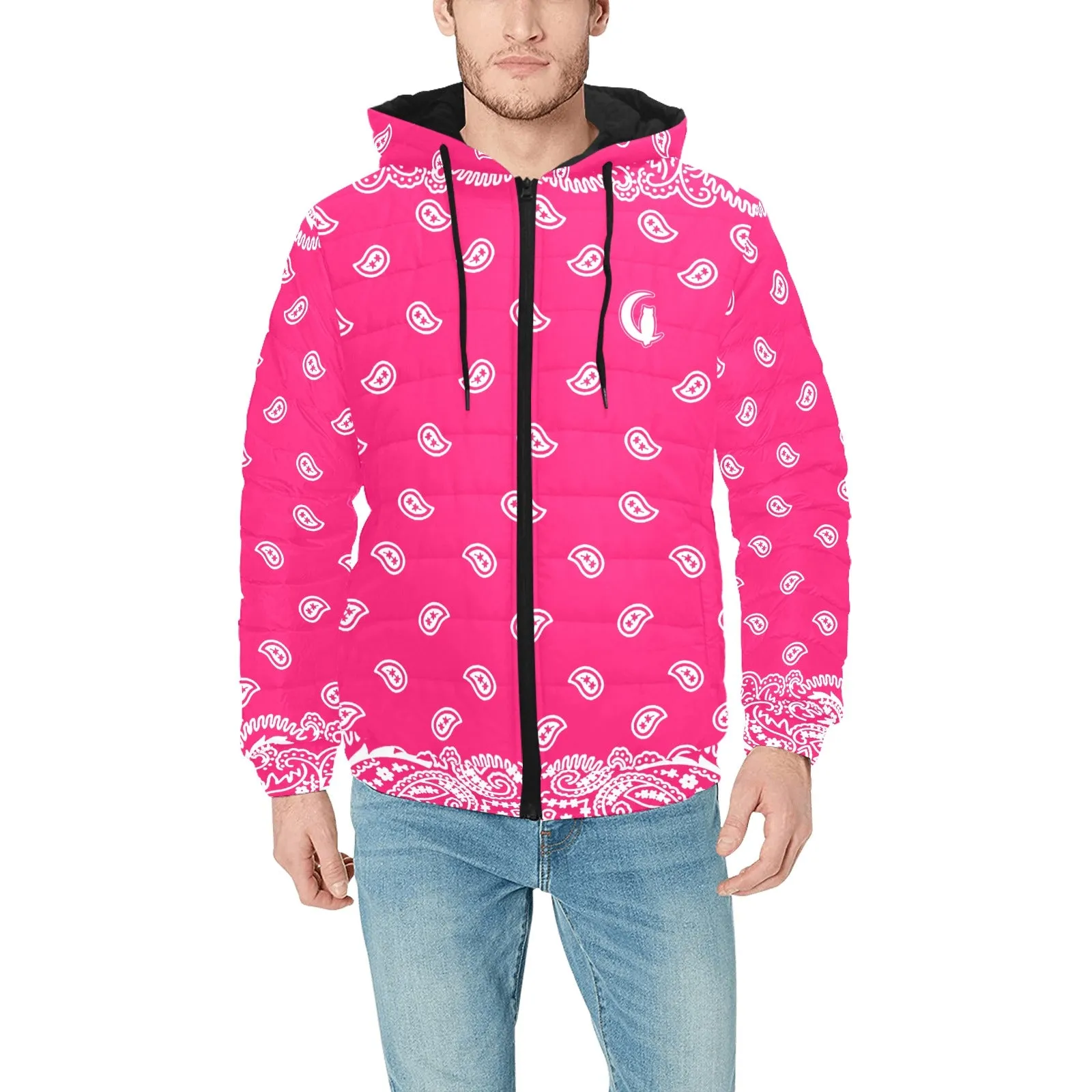BANDANA FULLY Men's Padded Hooded Jacket