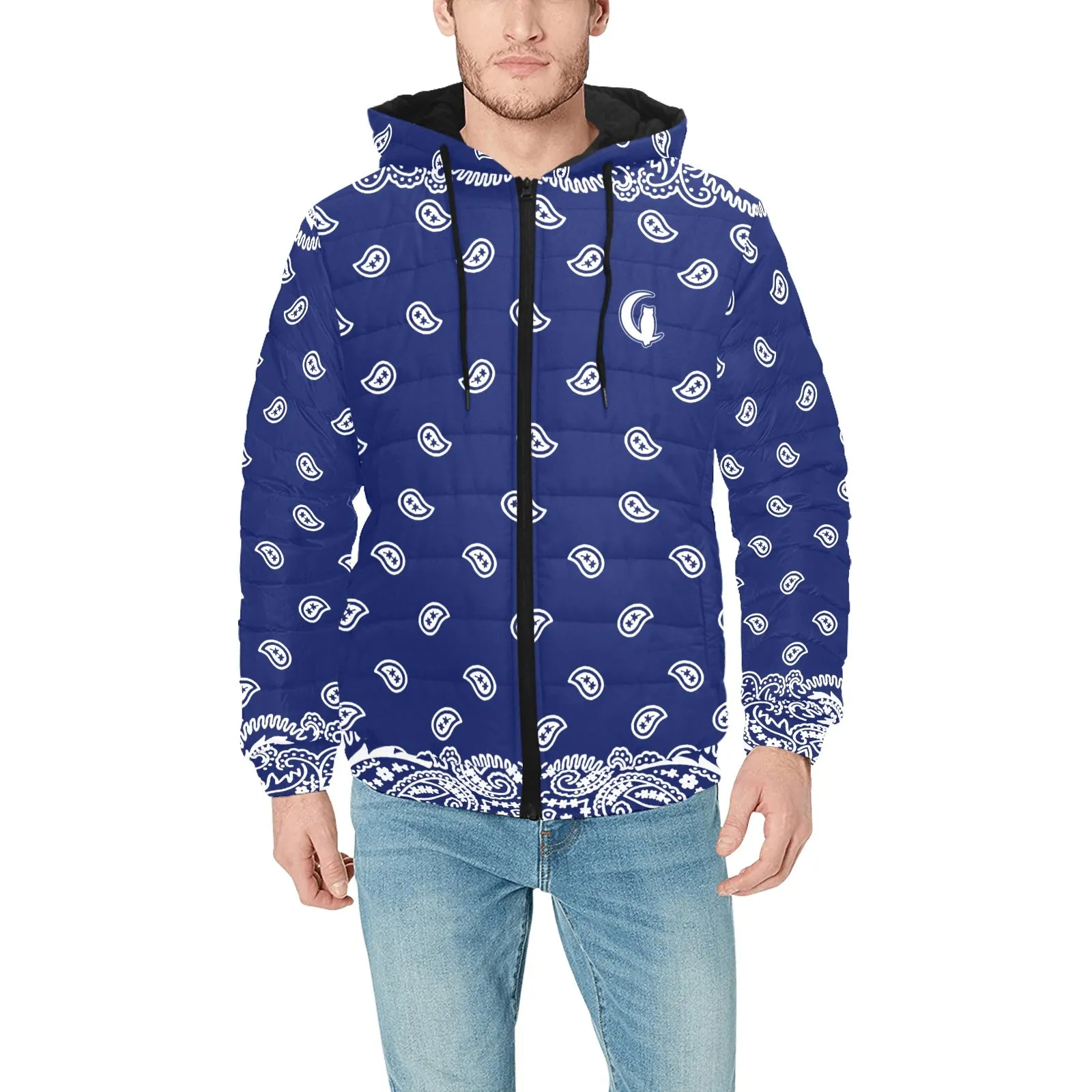 BANDANA FULLY Men's Padded Hooded Jacket
