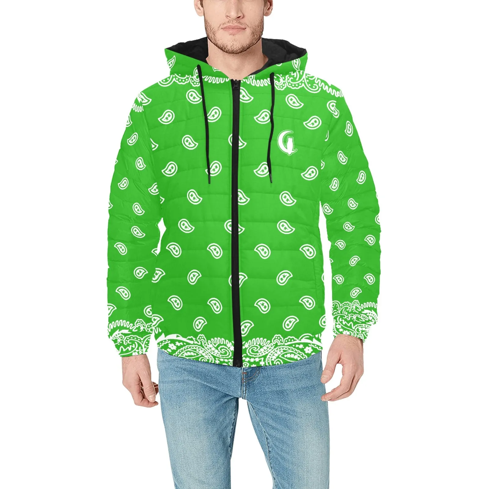 BANDANA FULLY Men's Padded Hooded Jacket