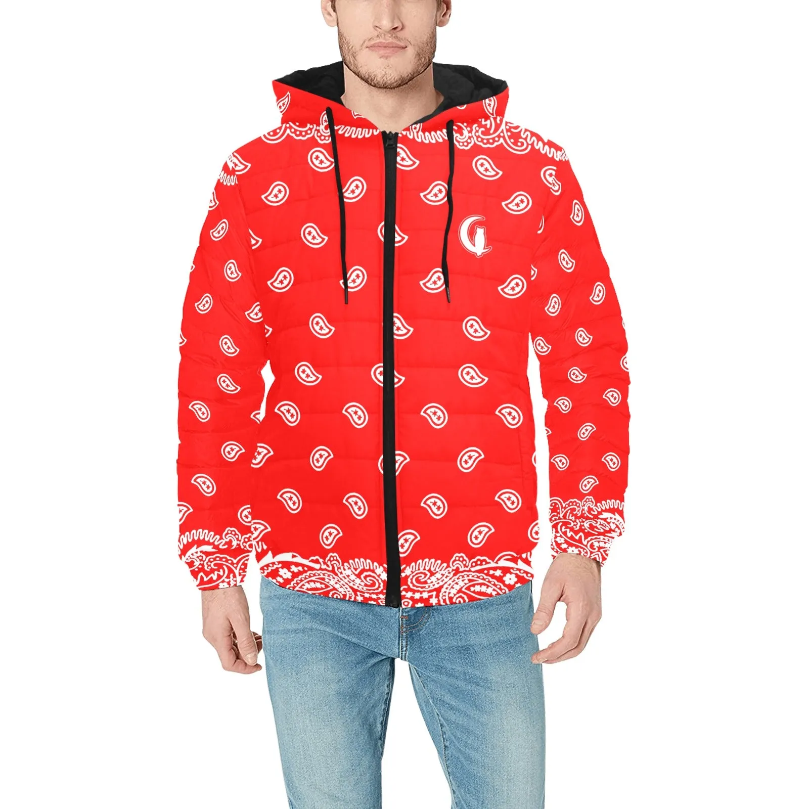 BANDANA FULLY Men's Padded Hooded Jacket