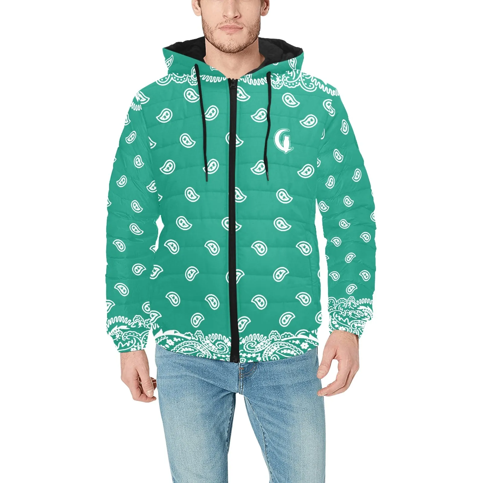 BANDANA FULLY Men's Padded Hooded Jacket