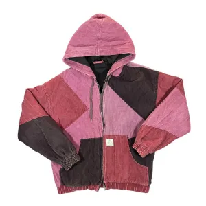 BDG Urban Outfitters Corduroy Cord Patchwork Hooded Lightly Padded Jacket