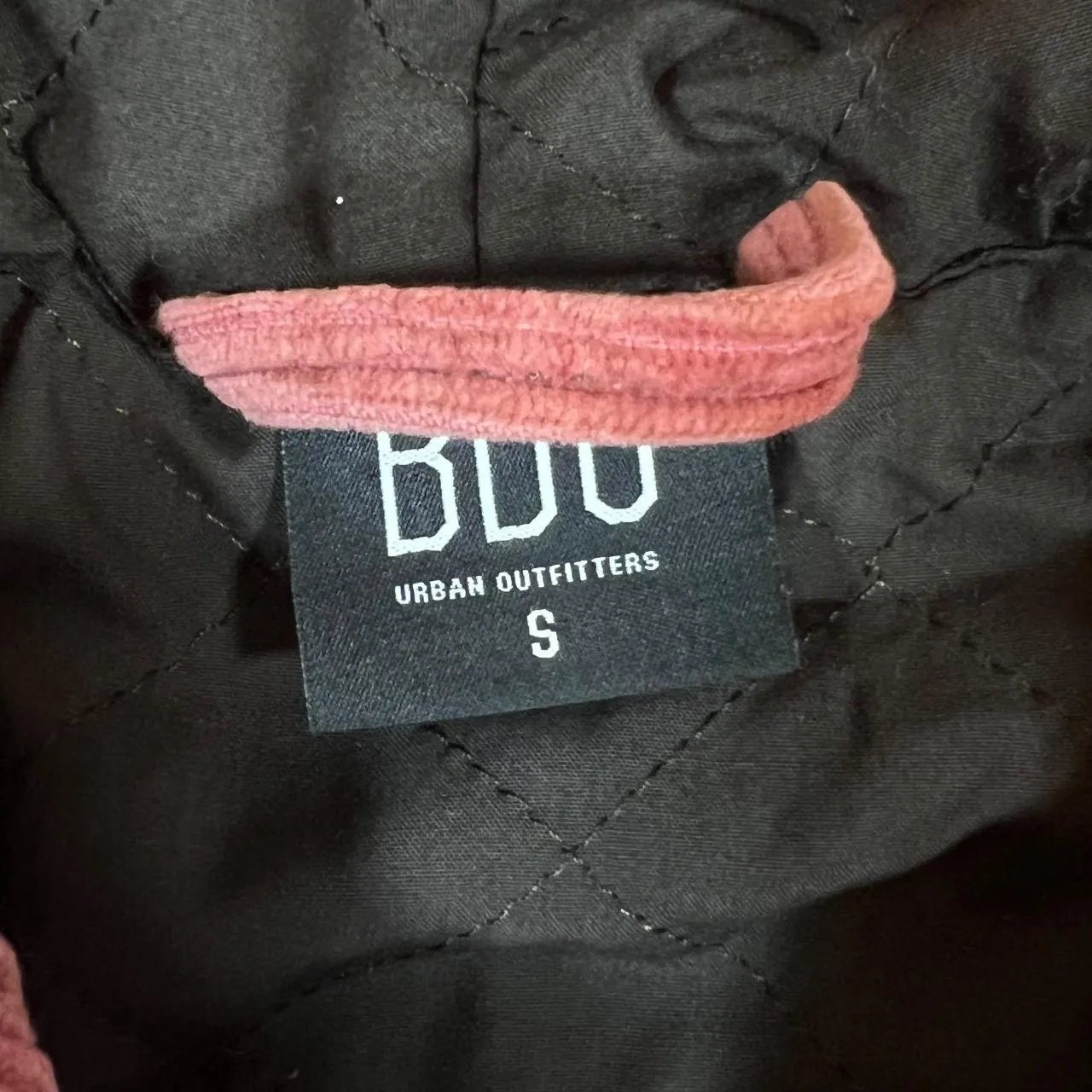 BDG Urban Outfitters Corduroy Cord Patchwork Hooded Lightly Padded Jacket