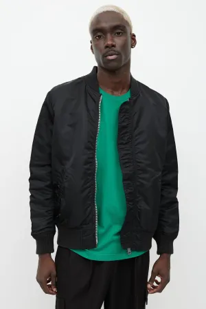 Black US Flag Reversible Jacket