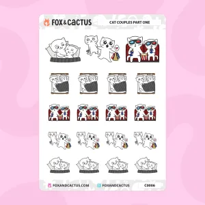 Cat Couples Part 1 Stickers