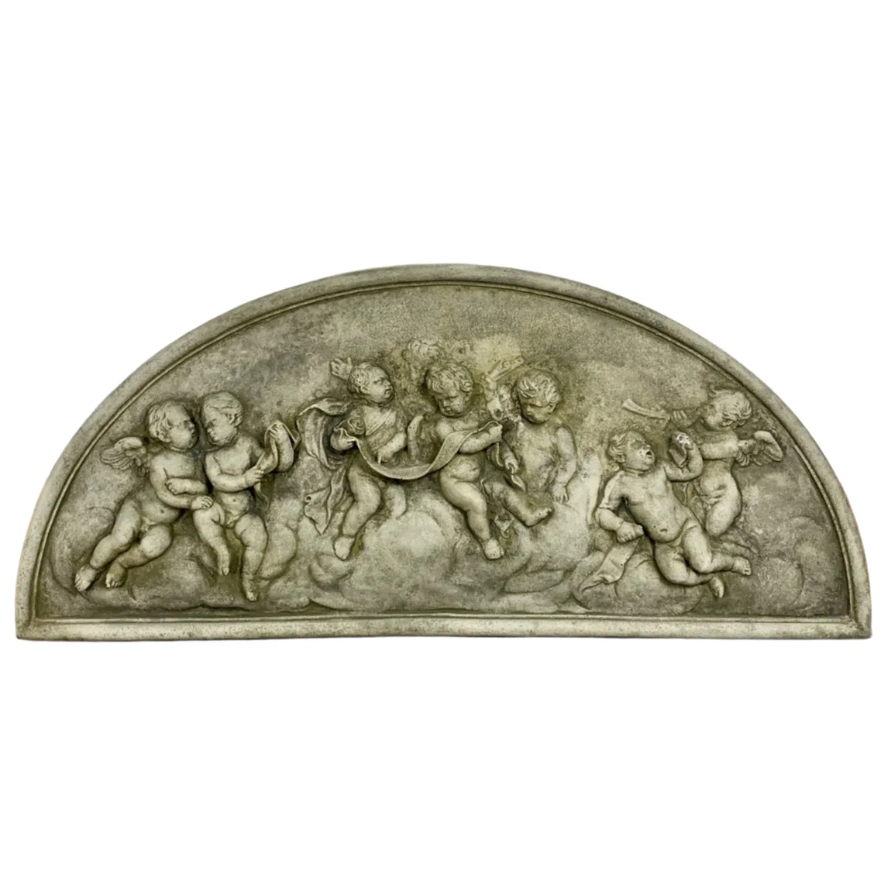 Cement Sculpture, Yard Art, Seven Cherubs