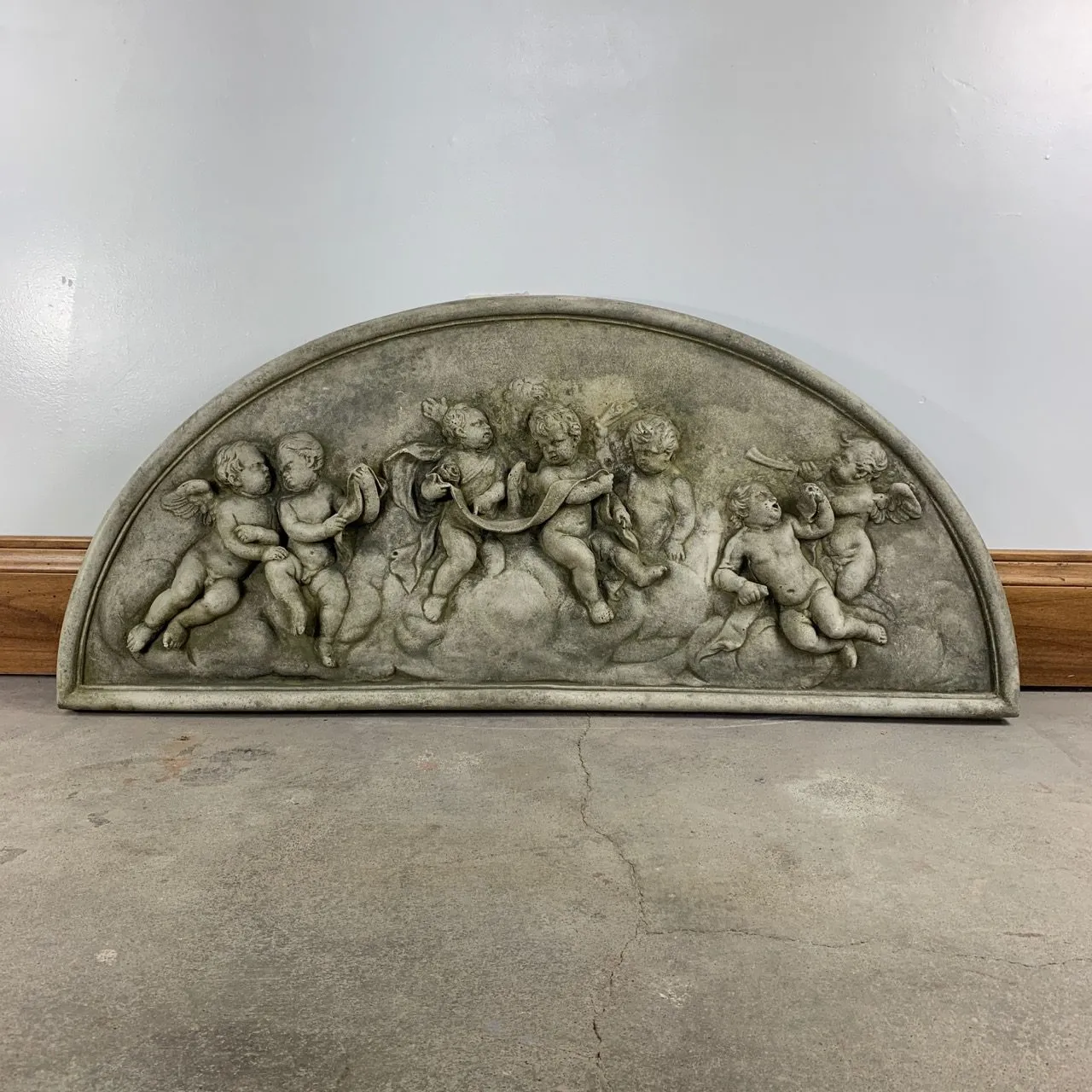 Cement Sculpture, Yard Art, Seven Cherubs
