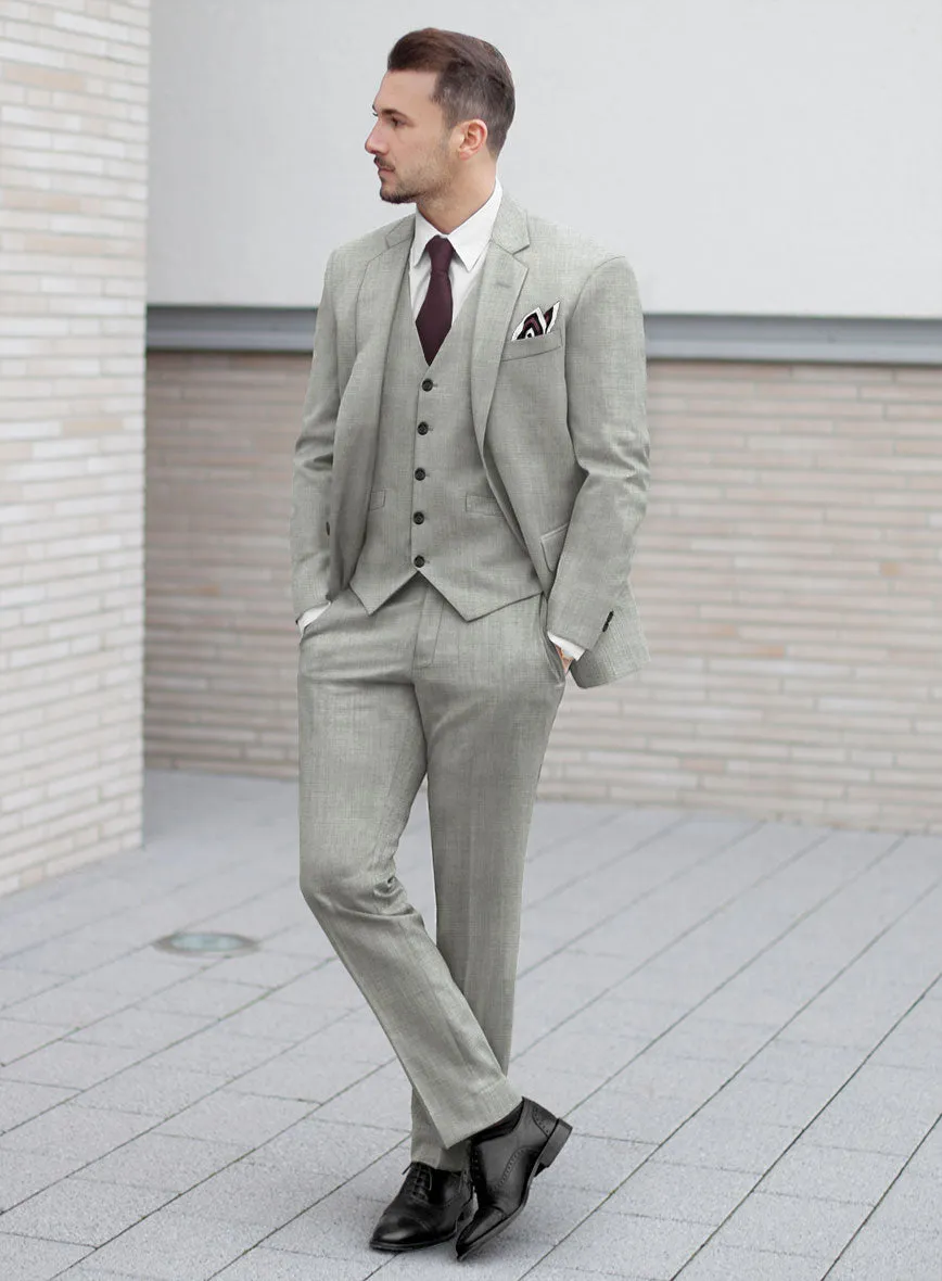 Fresco Light Gray Wool Suit