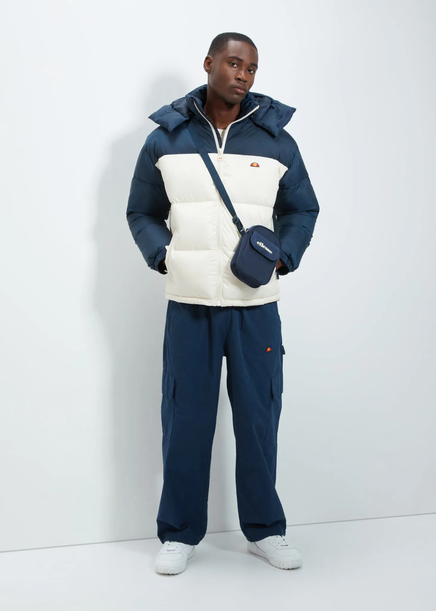 Herald padded jacket - navy off white