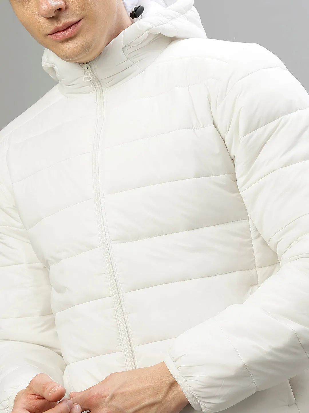 Lindbergh Men Solid Hooded Full Sleeves Jacket