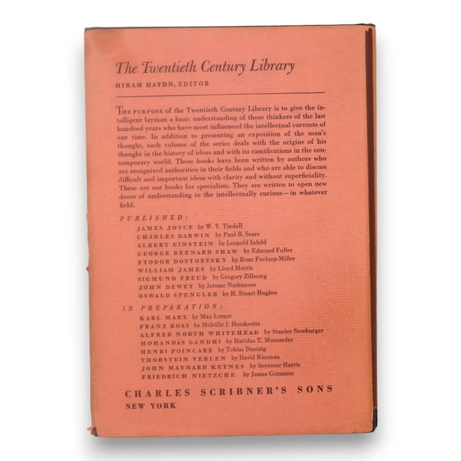 Oswald Spengler A Critical Estimate 1952 1st Edition H. Stuart Hughes HC DJ