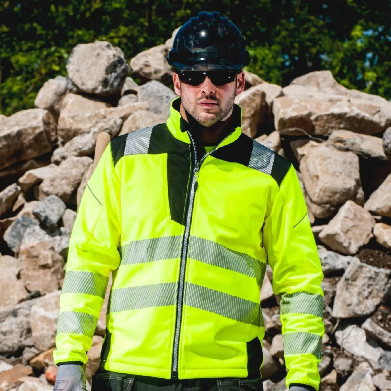 PORTWEST® Hi Vis Softshell Breathable Water Resistant Jacket - ANSI Class 3 - T402